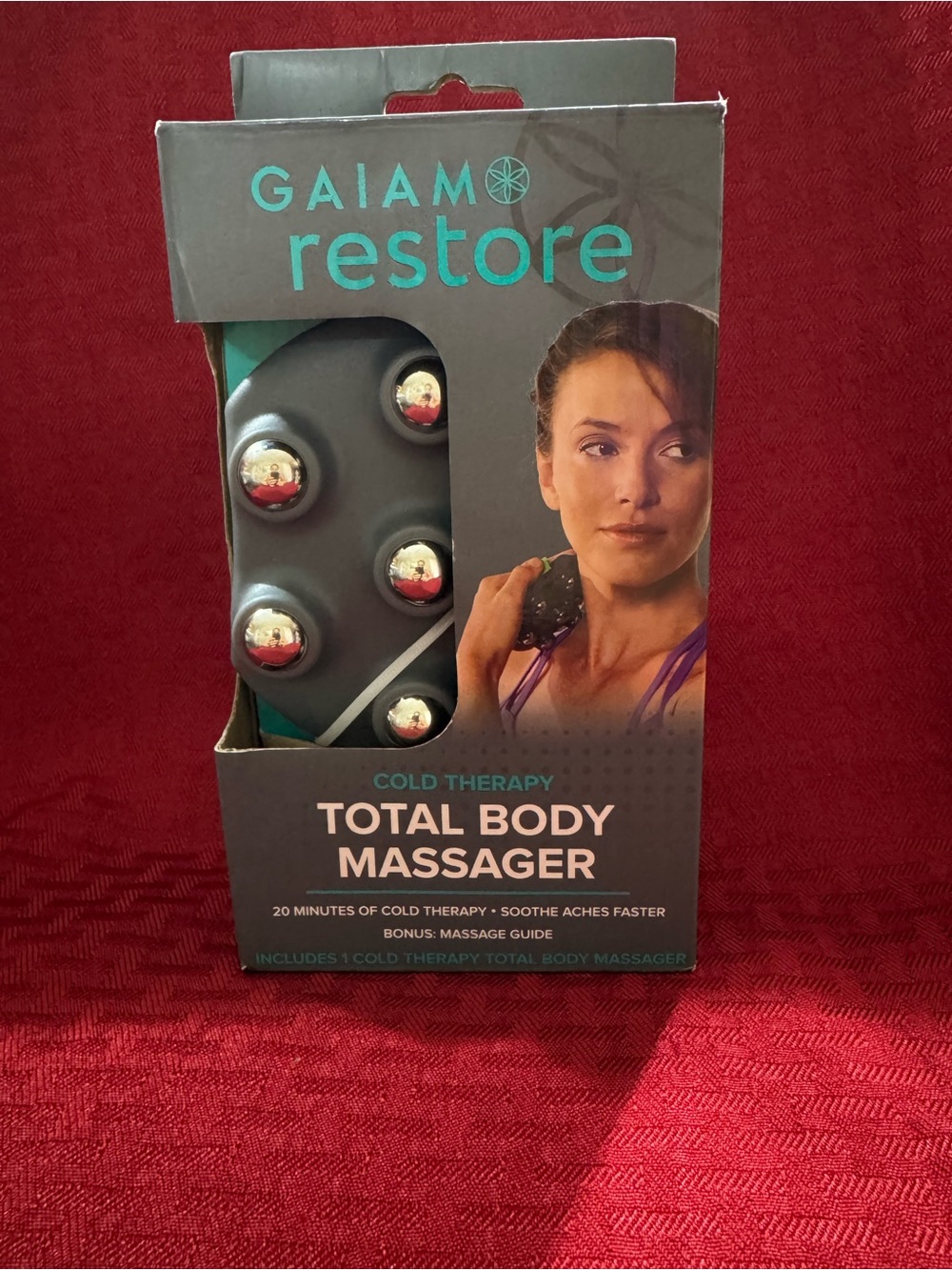 GAIAM Restore Total Body Massager in Gray with Silver Nodes